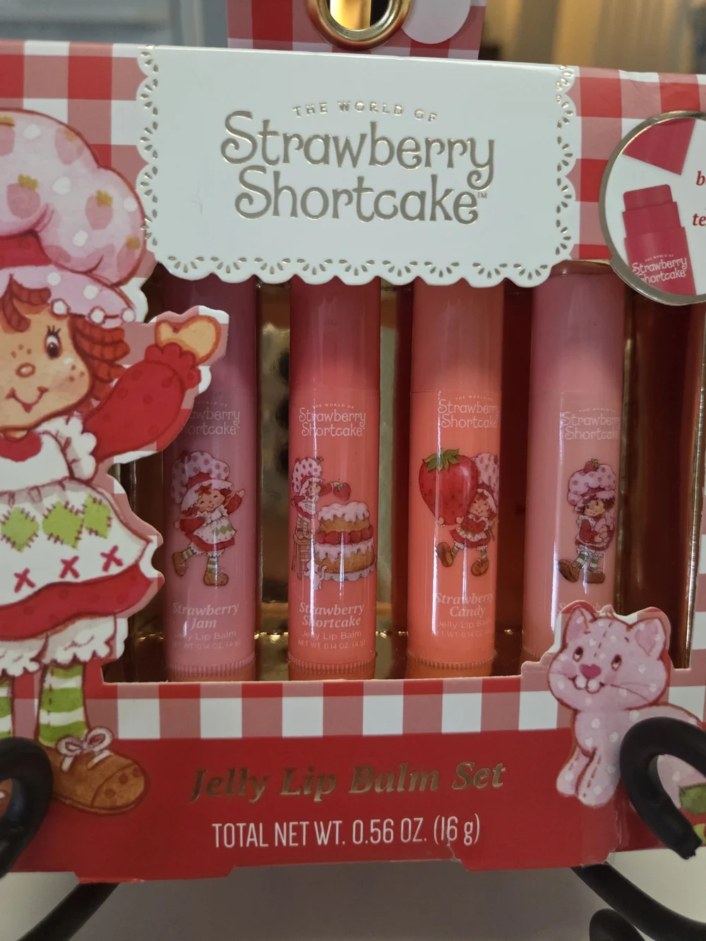 Strawberry Shortcake 4 Piece Jelly Balm Set NEW 4 Different Scents NIB